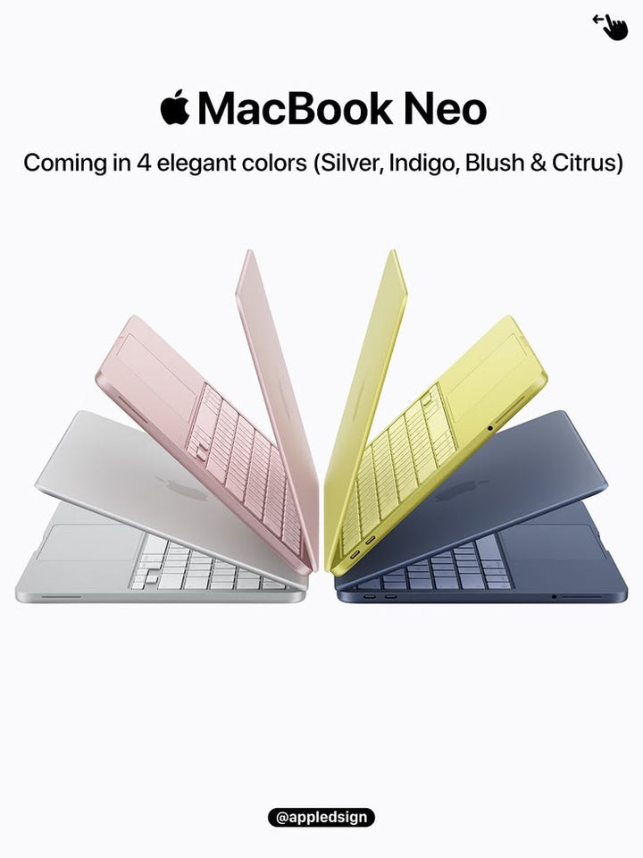 MacBook Neo — A18 Pro · 6-core CPU